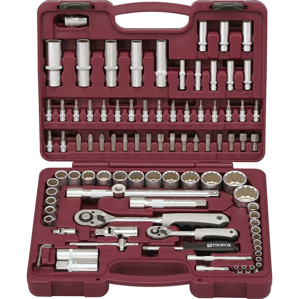 Набор инструмента универсальный THORVIK 1/4", 1/2"DR 94 предметов   TS094/12 (UTS0094/12)