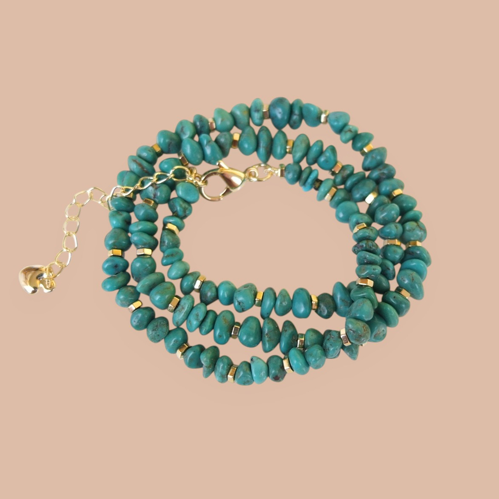 Бусы из бирюзы