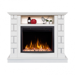 Электрокамин RealFlame Edward WT молочный с очагом Saphir 25,5