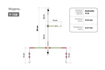 Оснастка HIGASHI Y-108 #1/0