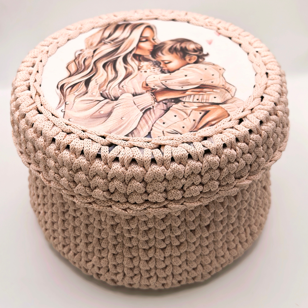 Корзинка вязаная "Нежность"