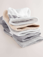 Носки для малышей Next E45-814, 5 шт., Белый, Бежевый, Серый