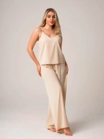 Пижама с брюками шелковая