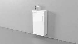 Тумба подвесная VELVEX Klaufs 40.1D-616.216 с раковиной Cersanit COMO 40