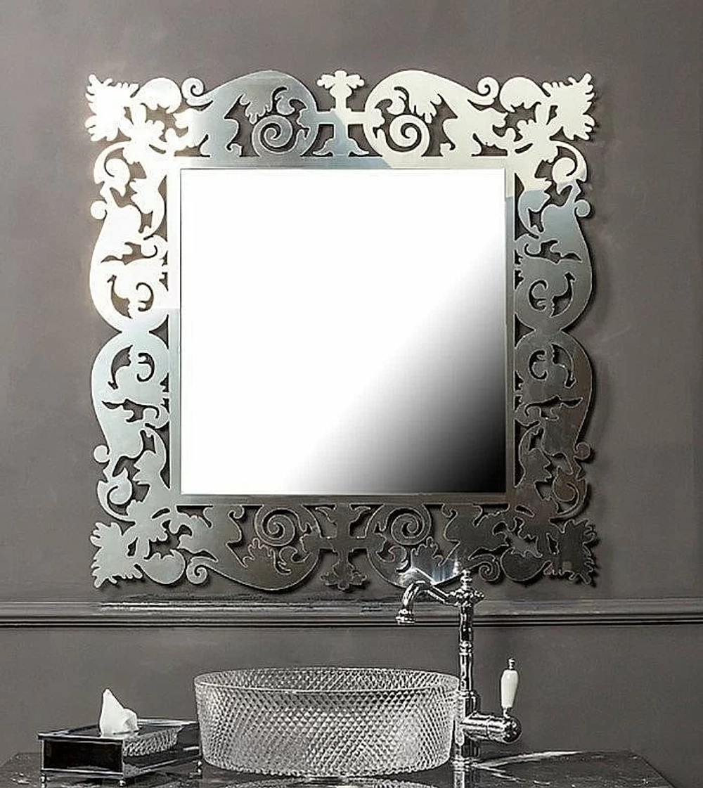 Зеркало Armadi Art Caprice поталь серебро 80