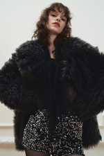 Двусторонняя шубка Grey, Серая