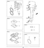 Комплект прокладок Suzuki 11410-93834-000