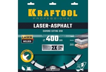 Круг отрезной алмазный KRAFTOOL по асфальту 400 мм