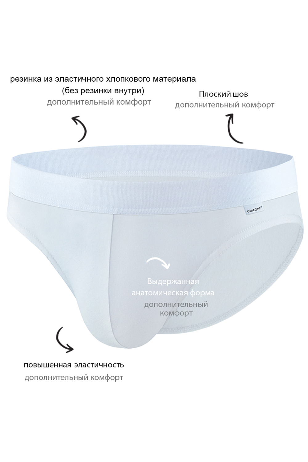 Мужские трусы PB78 Белый Uniconf