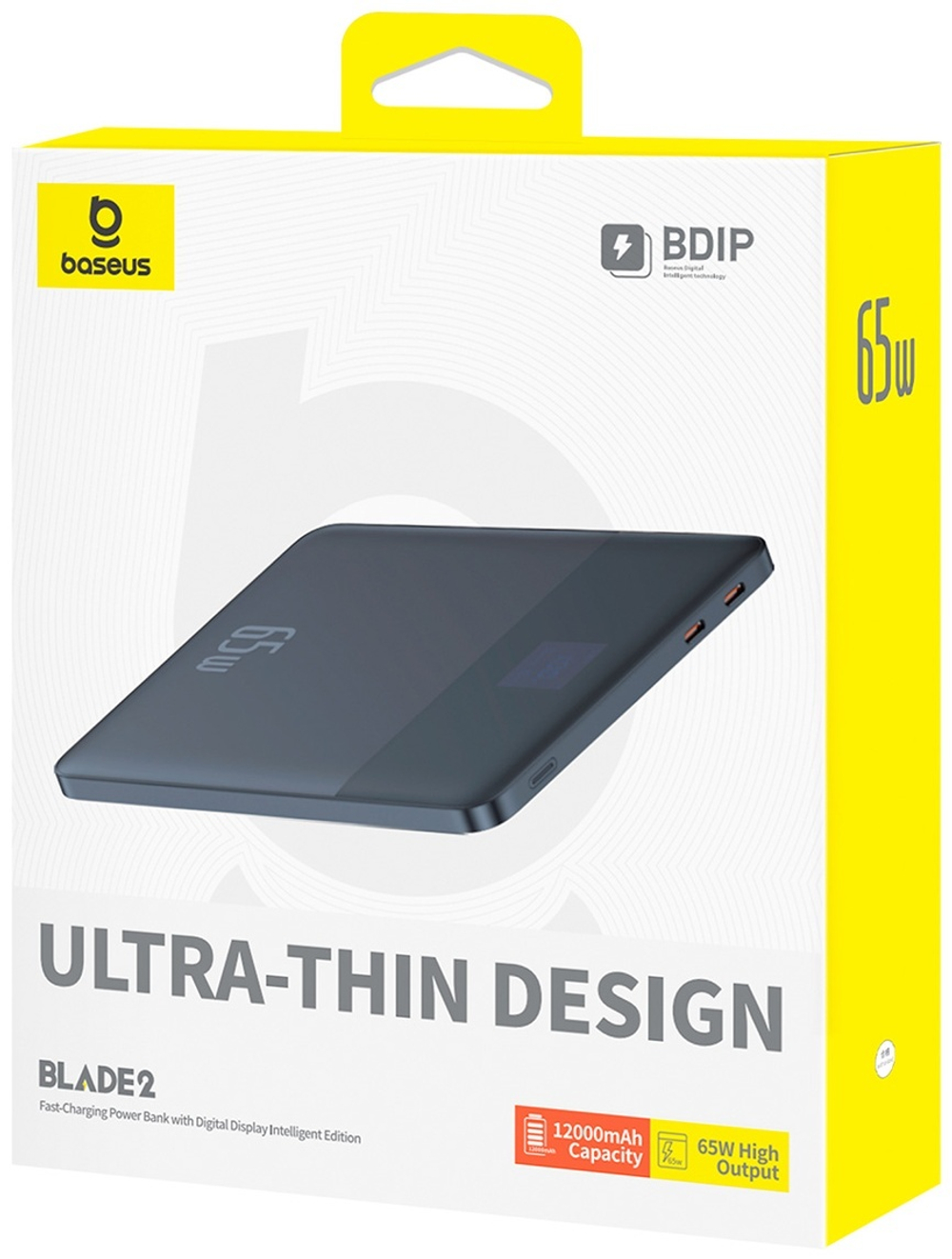 Внешний аккумулятор Baseus Blade2 IE 2C 65W P10063801323-00 12000 мАч синий