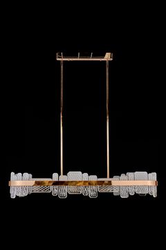 Подвесная люстра LED 150W LE7755/1200L GD золото Ailani Leon