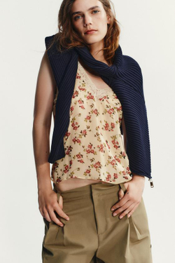 ZARA БРЮКИ КАРГО С ЗАЩИПАМИ, СВЕТЛЫЙ ХАКИ