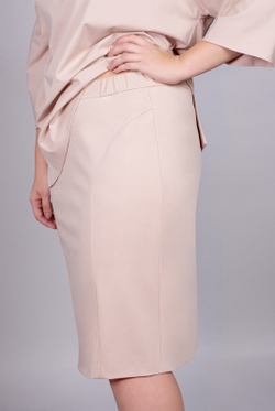 Юбка женская 3465ЛП, какао #47К013465ЛП