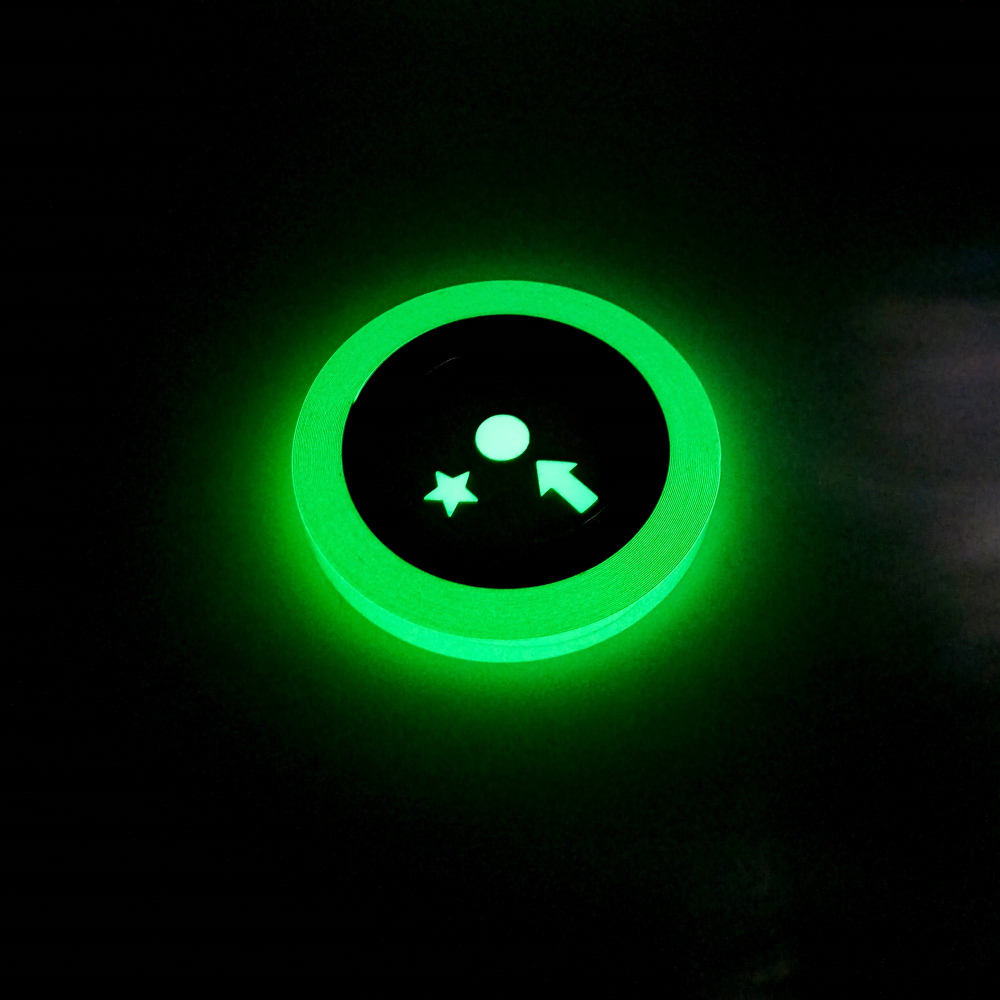 Клейкая лента Gaffer Tape@luminMATT LM - 12мм/9м - Светонакопительный + 30 Стикеров в Подарок!