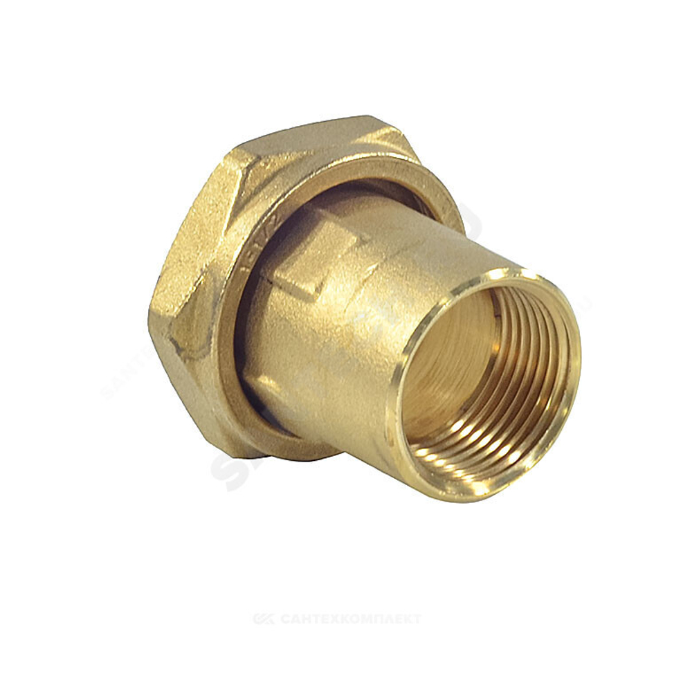 Соединение для подключения насоса латунь 1 1/2"x1" ВР с обратным клапаном R39 Giacomini R39Y001