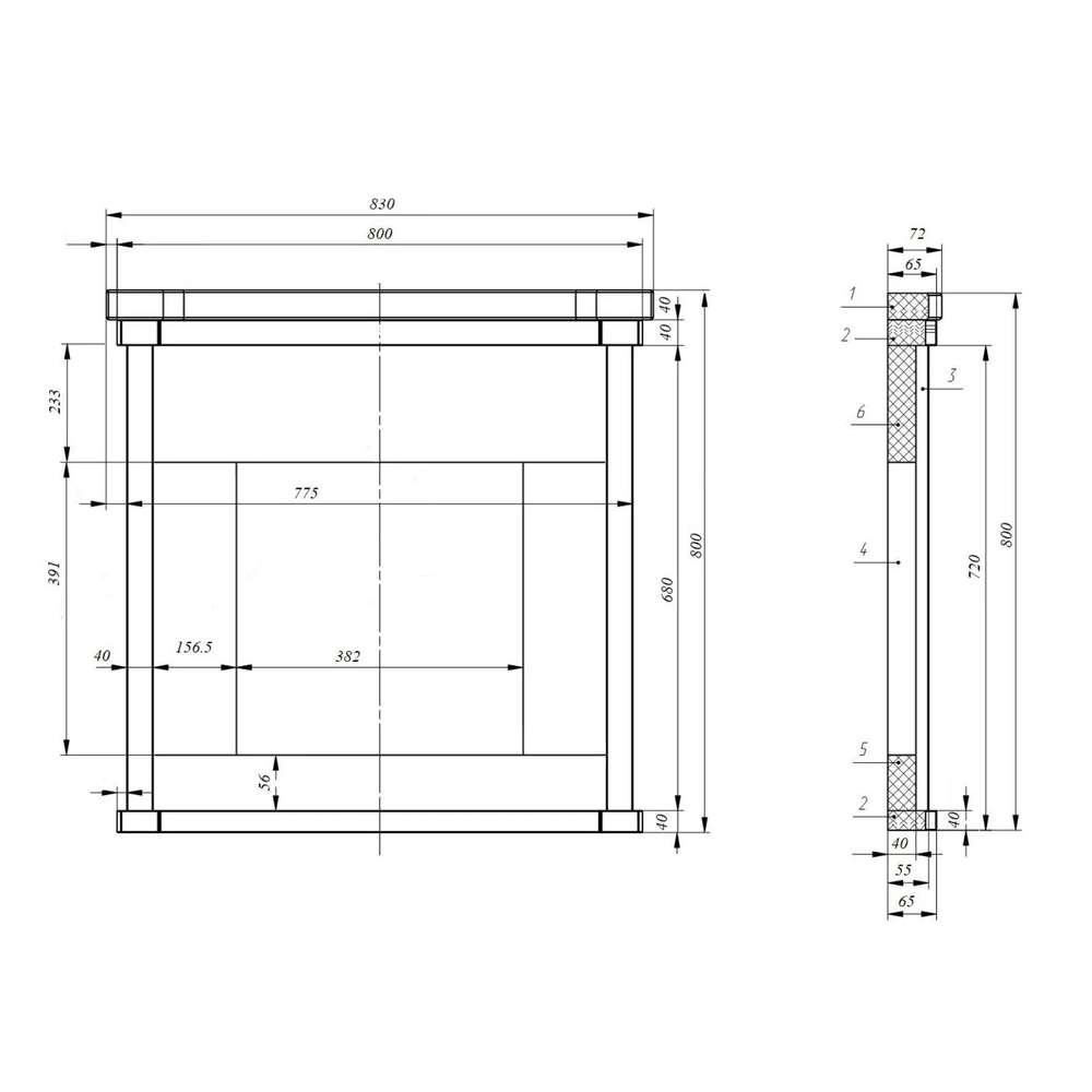 Портал из натурального камня Талькохлорит мини
