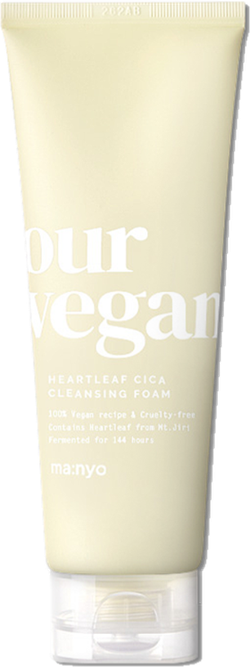 Manyo Factory Our Vegan Heartleaf Cica Cleansing Foam Веганская очищающая пенка с центеллой для умывания 120 мл