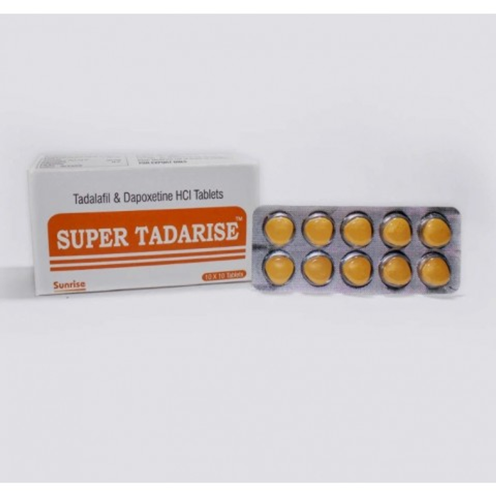 Препарат для усиления эрекции и продления полового акта Super Tadarise 80 mg (10 шт.)