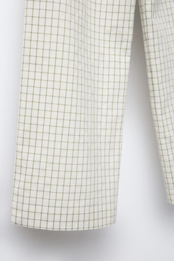 ZARA БРЮКИ ПРЯМОГО КРОЯ В КЛЕТКУ, ЭКРЮ