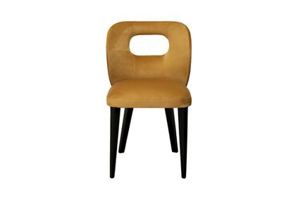 Стул 81x47x50см Garda Decor Unico дизайнерский велюровый горчичный