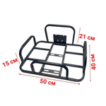 Багажник 500мм х 400мм с креплением под номер для электровелосипеда