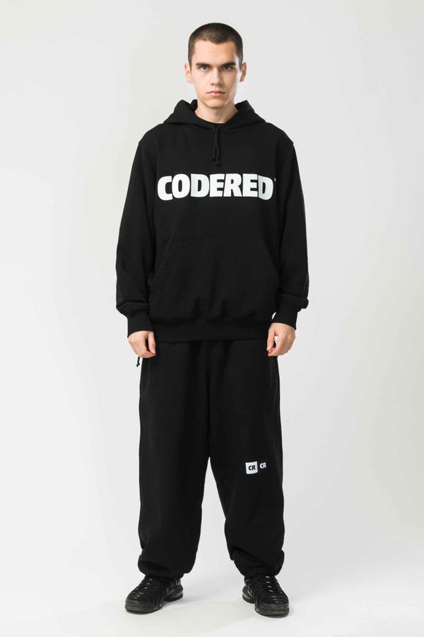 Худи Base Hoodie Wide Summer Logo R Черный/Белый принт CODERED - фото 3