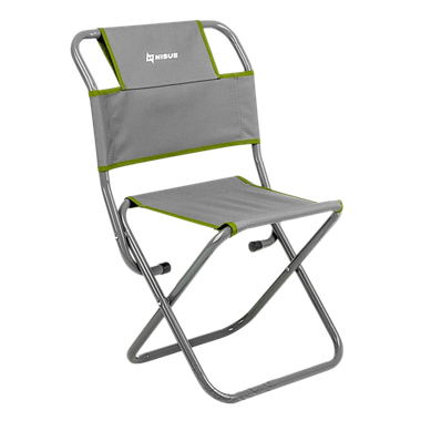 Стул Helios со спинкой Shark CP-22(c) труба d-22мм T-N-TC-22s Серый-Зелёный -