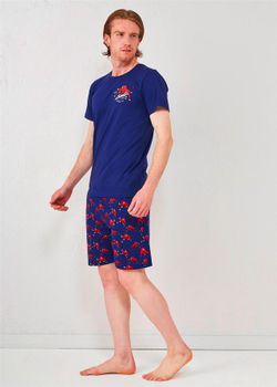RELAX MODE / Пижама мужская с шортами и футболкой хлопок домашний костюм - 13225