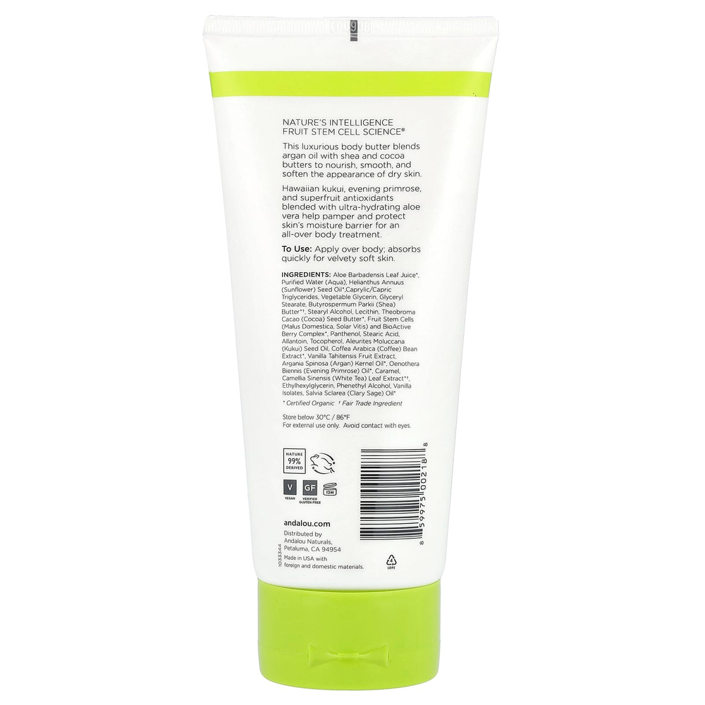 Andalou Naturals, питательное масло для тела, с орехами лумбанга и какао-маслом, 236 мл (8 жидк. унций)