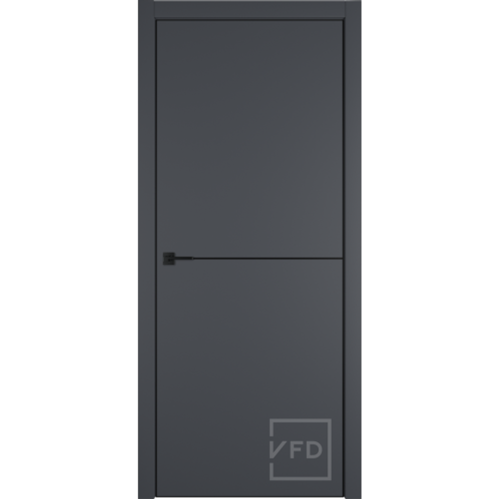 FLAT M2 Белая эмаль черный молдинг