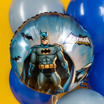 Фольгированный шар «Бэтмен» в голубом цвете, 46 см