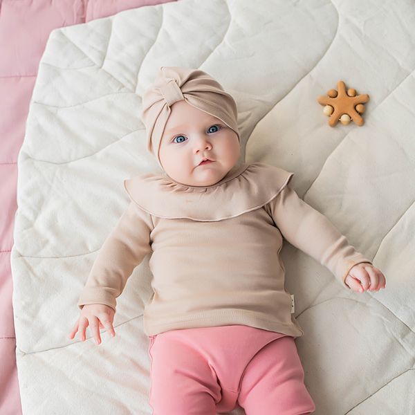 Лонгслив с рюшей 