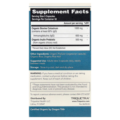 Triquetra Health, C-Strum®, комплекс для молозива, 90 капсул