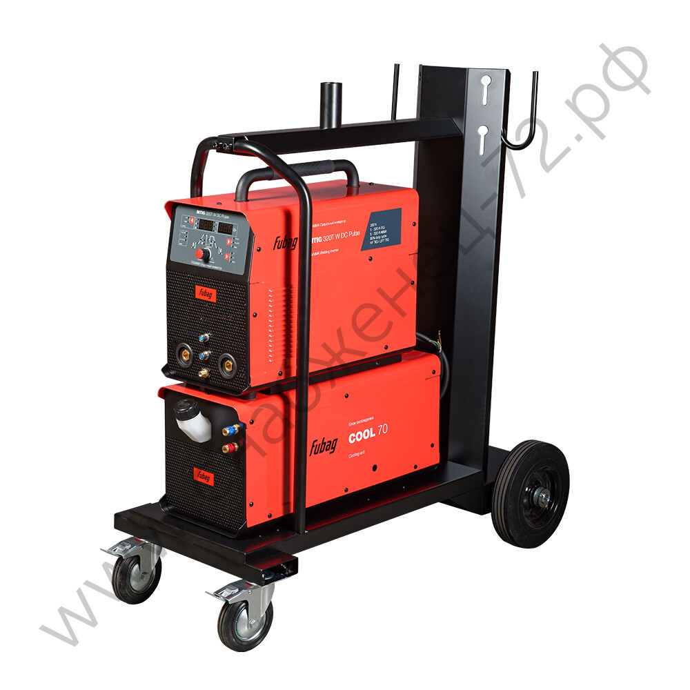 FUBAG Инвертор сварочный INTIG 320 T W DC PULSE  + горелка FB TIG 400W 4m  + переходник  + модуль охлаждения  + тележка