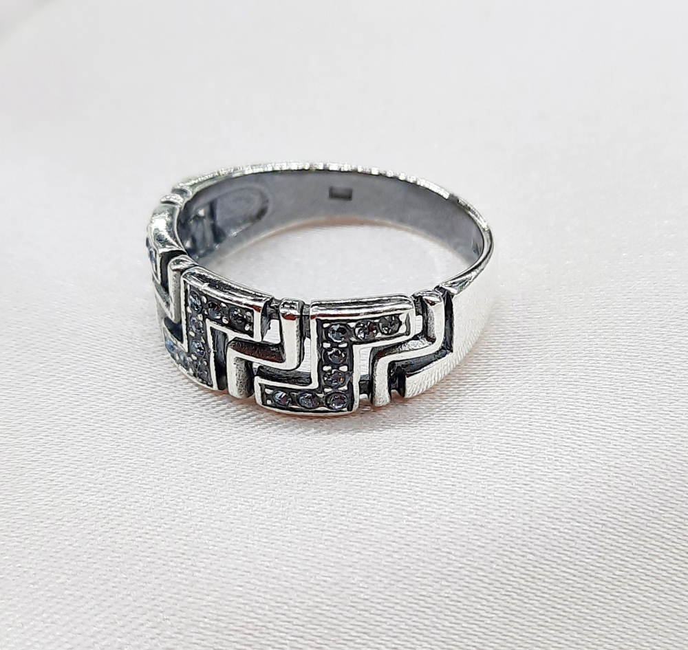 "Клаудия" кольцо в серебряном покрытии из коллекции "Гауди" от Jenavi