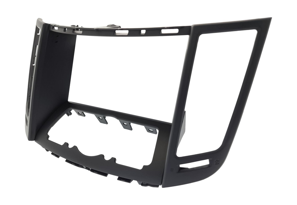 Комплект рамки с разъёмами 9" Infiniti QX70, FX35, FX37, FX50, FX30d (S51) 2008-2018 глубокая черный мат - Car-Smart 9673F2BL