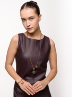 Колье "Coin black soul" Bicolor