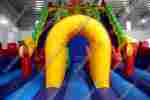 Детский надувной батут-горка "Dragons", размер 14*7*8 м