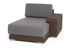 "Капри" кушетка из искусственного ротанга, цвет коричневый