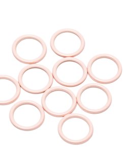 Кольцо Arta-F, 10 мм, металл, пастельно-розовый 906