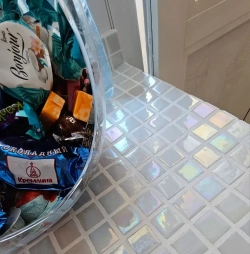 AstrumMosaic перламутр белыйPRL01-01, чип25х25, 10карт317х317, упаковка1кв.м