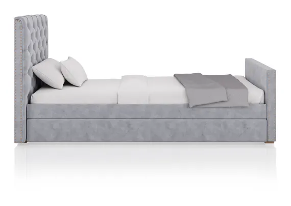 Кровать подростковая Elit soft (серый)