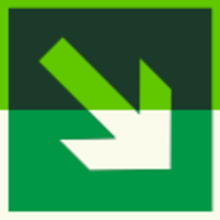 Е 02-02 "Направляющая стрелка под углом 45°"