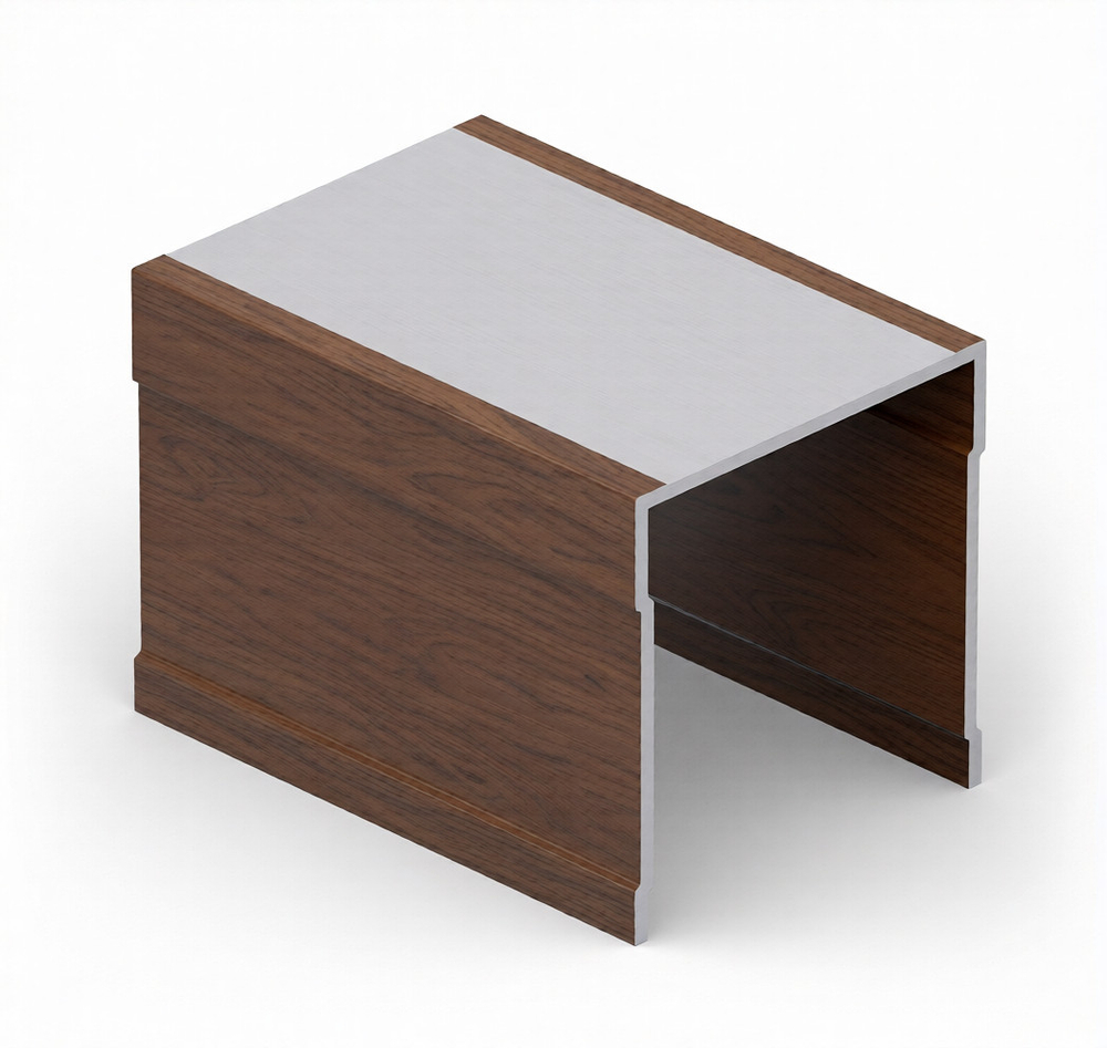 Направляющая верхняя однополозная (5,40 м) Орех ПВХ