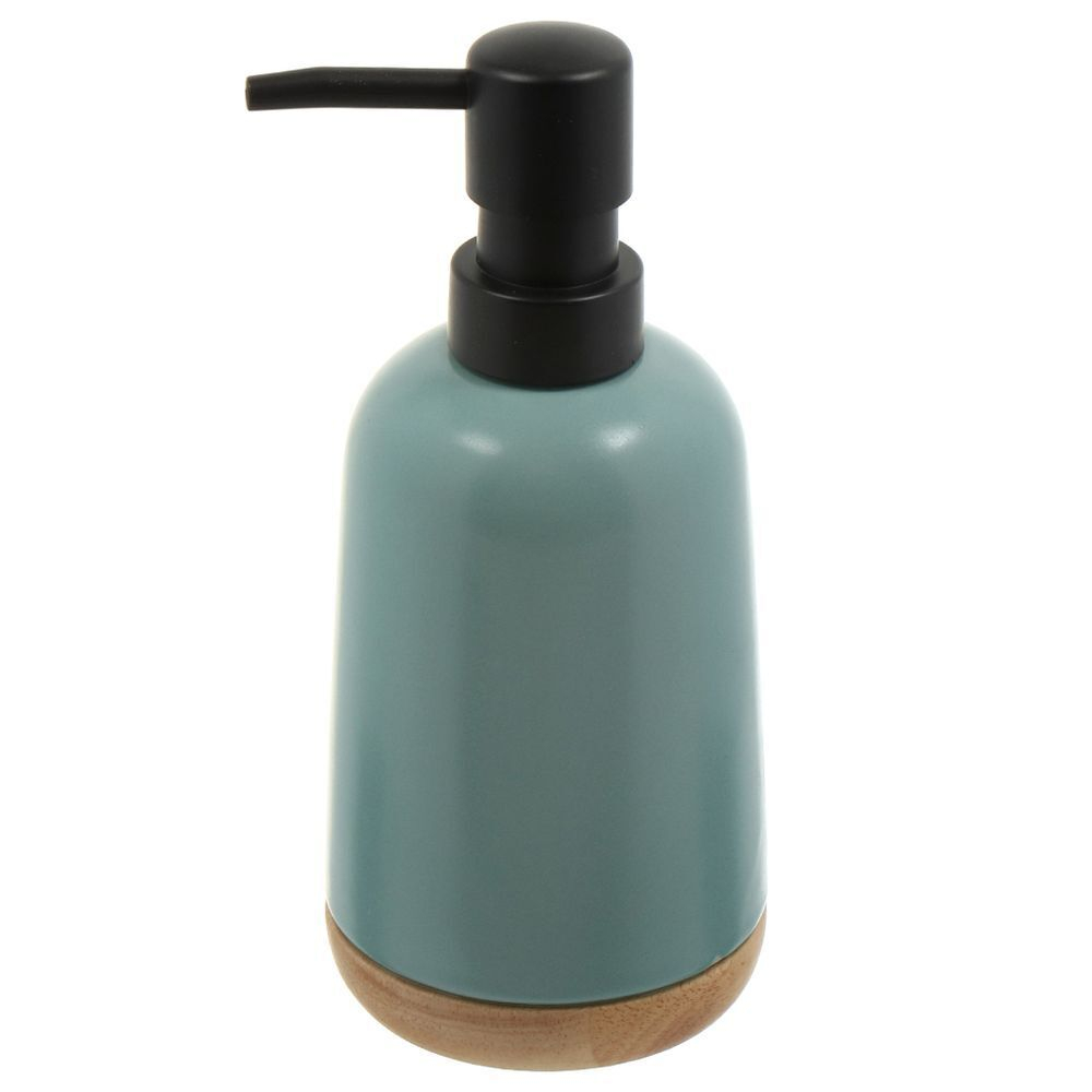Дозатор для жидкого мыла, Бамбук, керам, 7.6x12/17.5 см, бирюз, CE2504CA-LD
