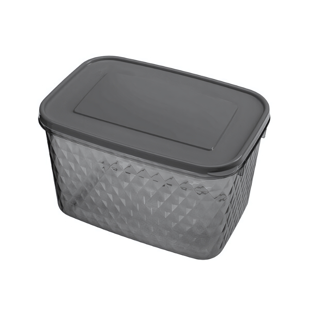 Контейнер для замораживания и хранения продуктов "кристалл" 1,7л (черный)