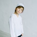 Рубашка муслиновая с капюшоном "Молоко" 7+