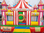 Коммерческий надувной батут "Русский цирк", 8*4*5,5 м