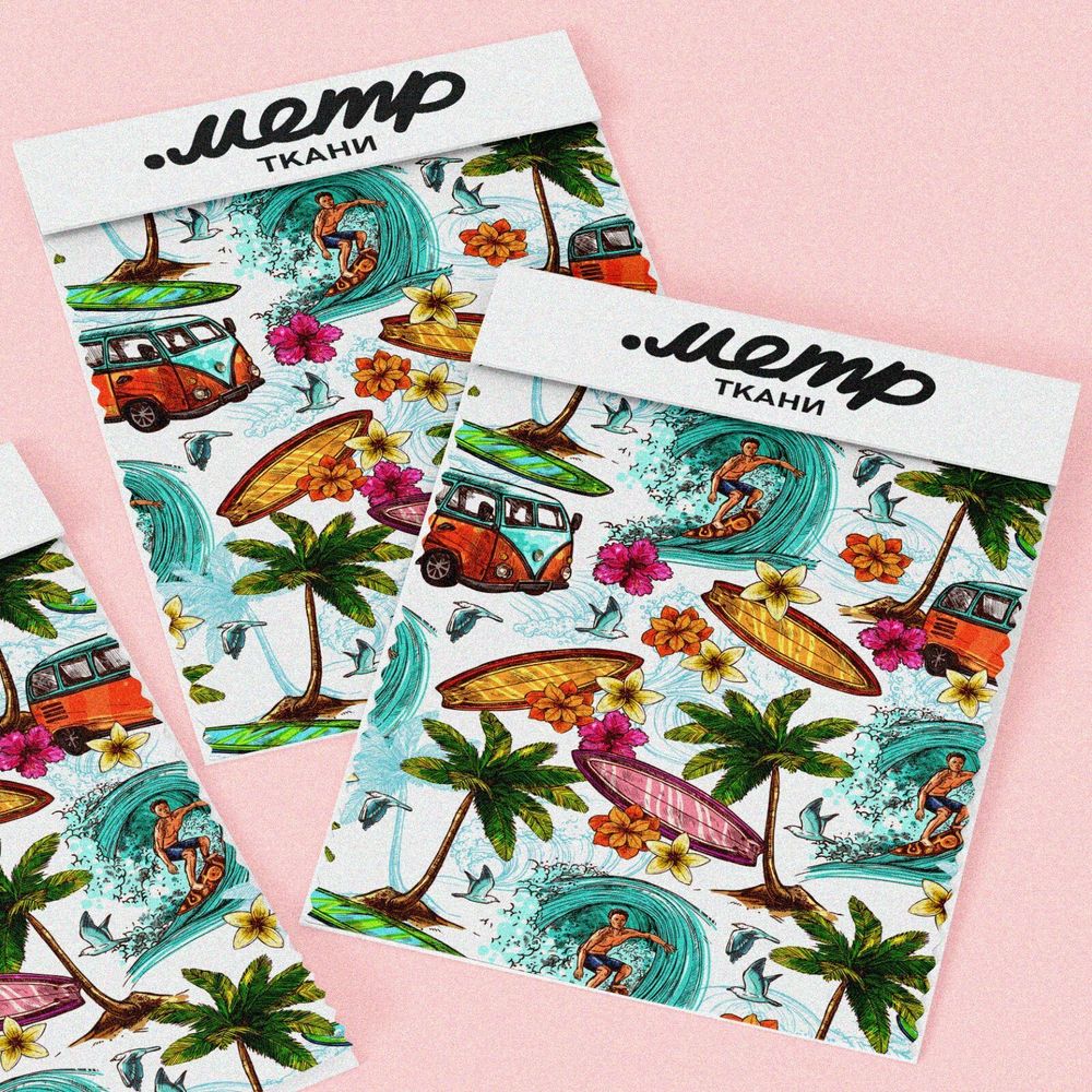 Ткань кулирная гладь пляж и сервинг