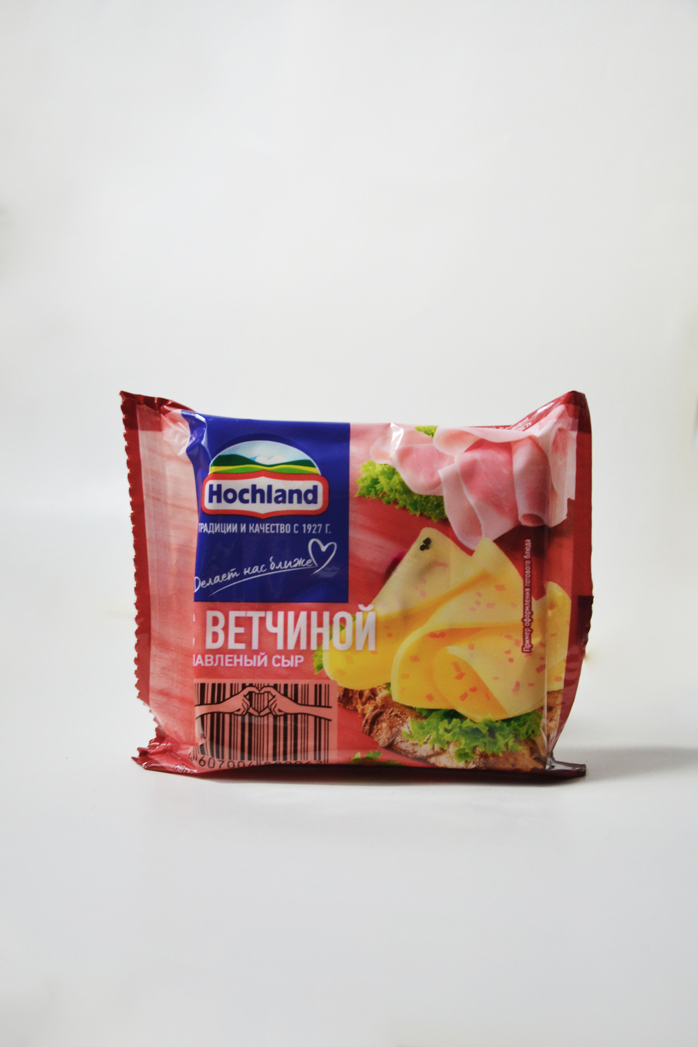 Сыр плавленый Hochland с ветчиной 45%, 200г